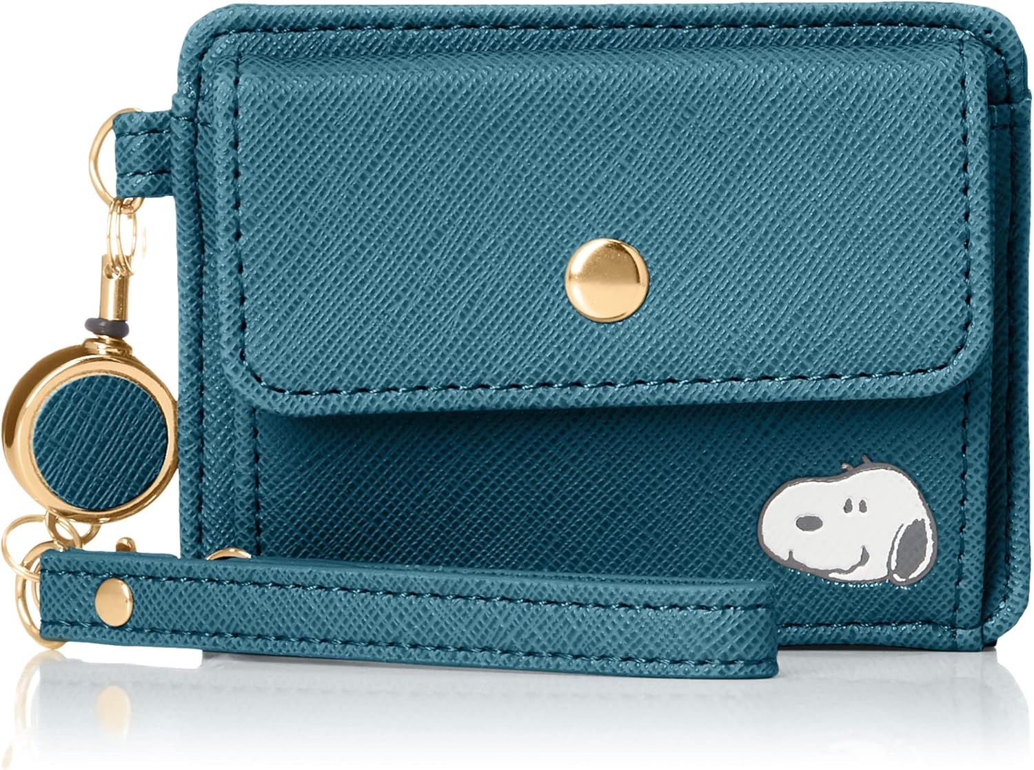 SNOOPY(スヌーピー) Women's Pass & Coin Case with Reel