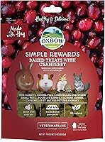 Vista 10 de Oxbow Simple Rewards Golosinas para Mascotas Pequeñas, Fruta Liofilizada, Golosinas para Cobaya y Conejo, Aperitivo Saludable de Fruta para Conejo