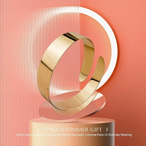 Miniatura 5 de Pulsera dorada de serpiente para el brazo, banda dorada para el brazo superior del brazo, bandas doradas para mujer, brazalete de brazo para mujer,