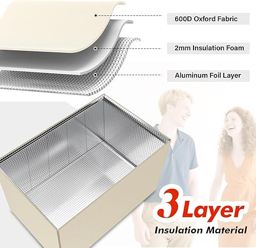 Miniatura 3 de Cubiertas de aire acondicionado para unidad exterior para aislamiento de invierno, 21 pulgadas de ancho x 16 pulgadas de profundidad x 15 pulgadas