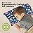 Toddler Pillow with Pillowcase - 10x18 My Little Dreamy Kids Travel Bed Pillows for Sleeping, Organic Cotton Small Pillowcase, Soft & Breathable, Machine Washable, Toddlers 2-5 Years Old (DinoWorld)
