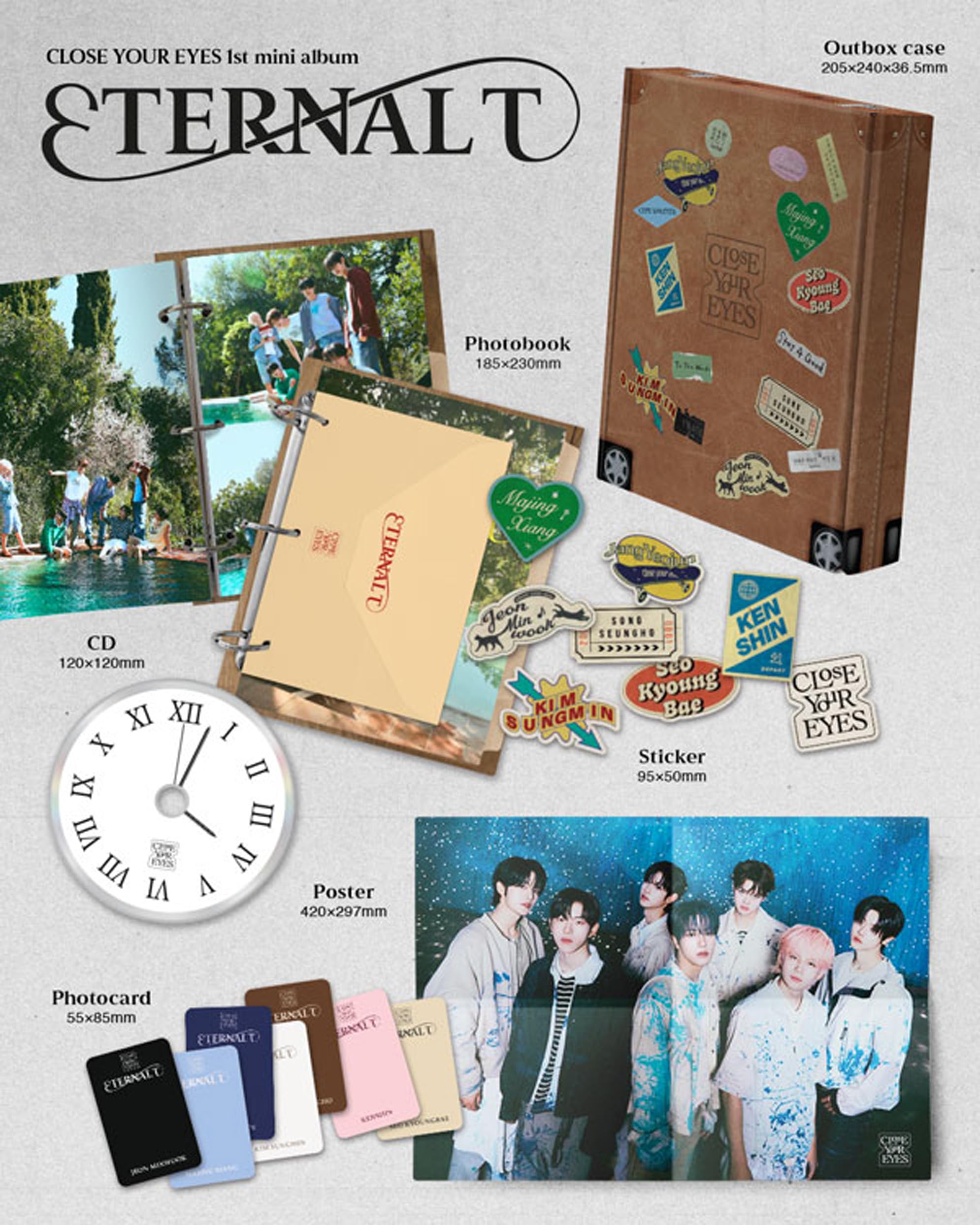 Amazon.com: CLOSE YOUR EYES ETERNALT 1st Mini Album (PHOTOBOOK Ver 