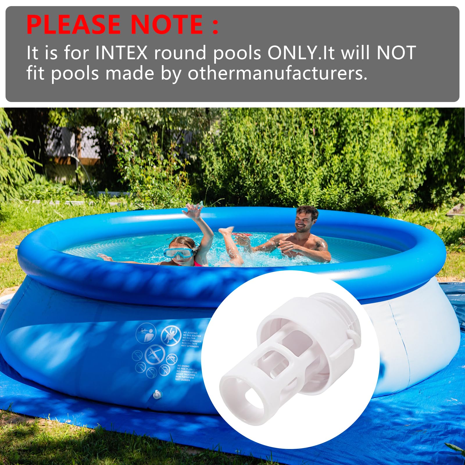 SLXLYH Adaptateur De Vidange D'eau De Piscine - Connecteur De Tuyau De Piscine - Solution De Drainage D'eau Pour Piscines Extérieures