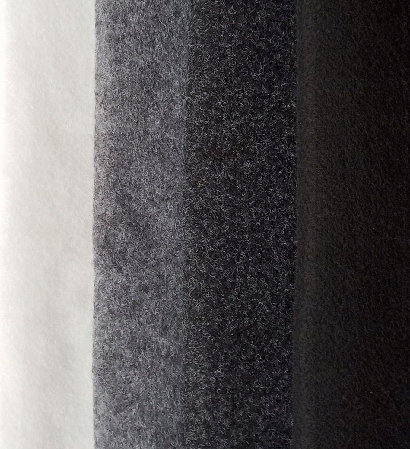 TAPHICEROS Rollo de tela de fieltro, gris, 500 cm x 150 cm, 2 mm, material de relleno, se vende por metros, tela para tapizar interiores para manualidades, bricolaje, automóviles, DIY