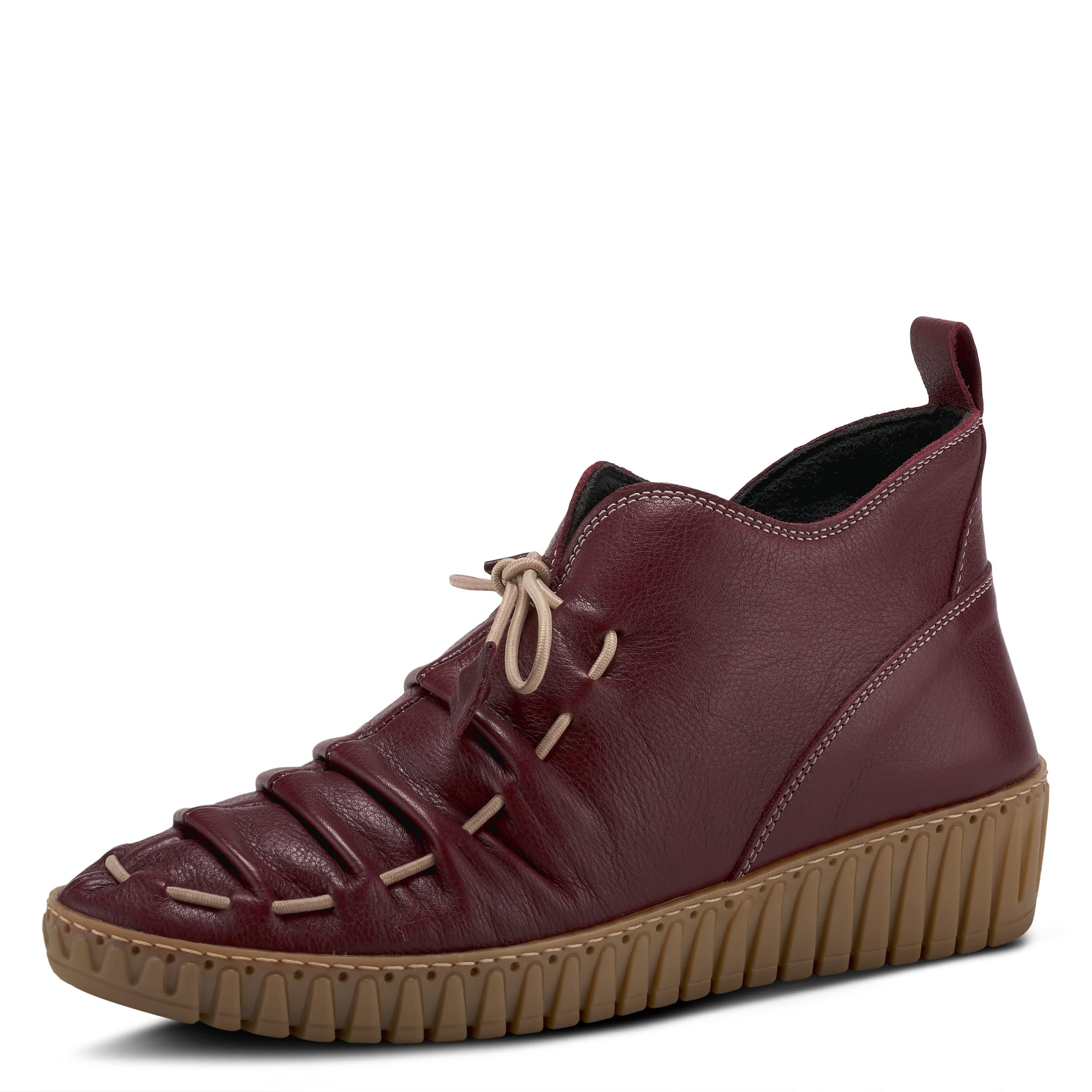 Spring Step Nespea Booties for Women - Waterproof Leather Womens Shoes with Zipper Closure - Western Ankle Boots