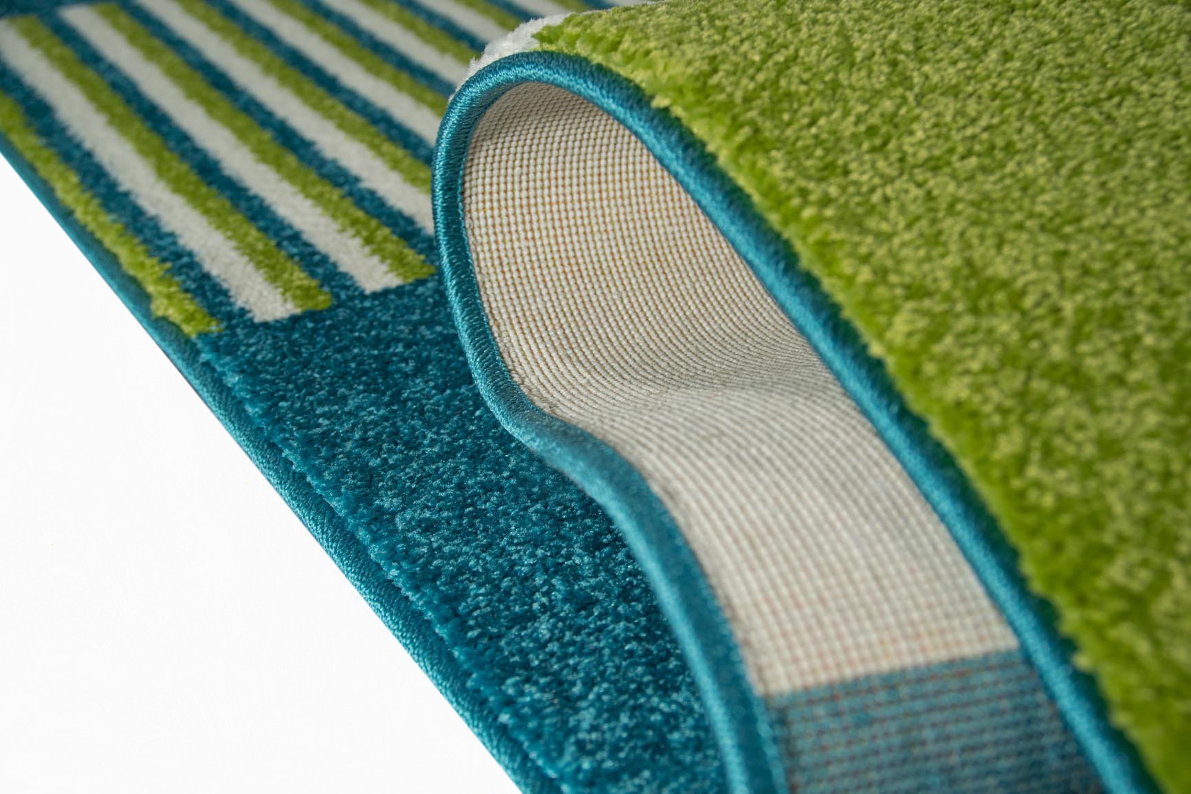CARPETIA Kinderteppich Kinderzimmerteppich Pirat TÜRKIS BLAU Creme Größe 160x230 cm