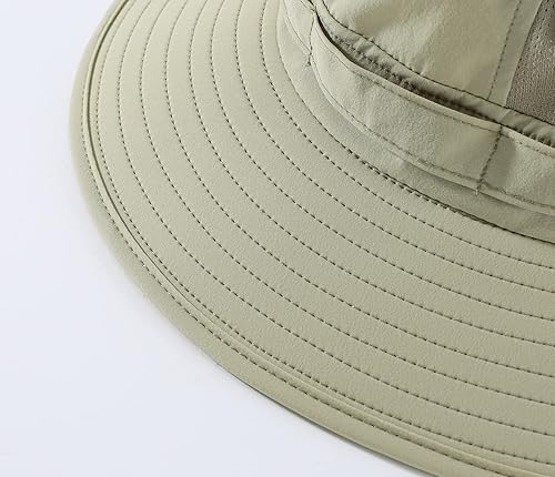 Miniatura 8 de Home Prefer Sombrero de sol para hombre UPF50+ Sombrero de pescador ligero de ala ancha Sombrero de pesca