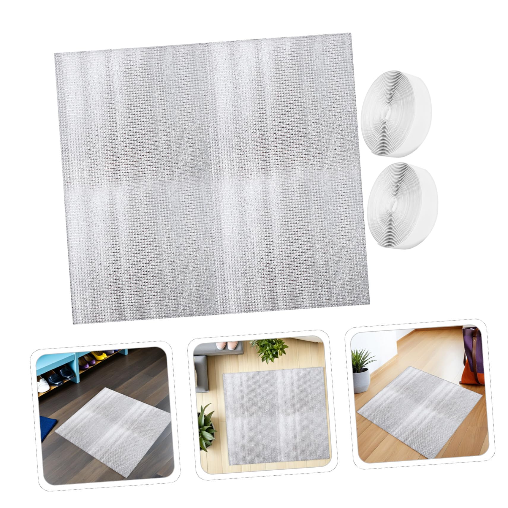 2 Set Copertura Isolante in Alluminio per Ventilazione Soffitta Protezione Termica Resistente e Facile da Installare Adatta Ventole da Soffitta e Bocchette d Aria Argento