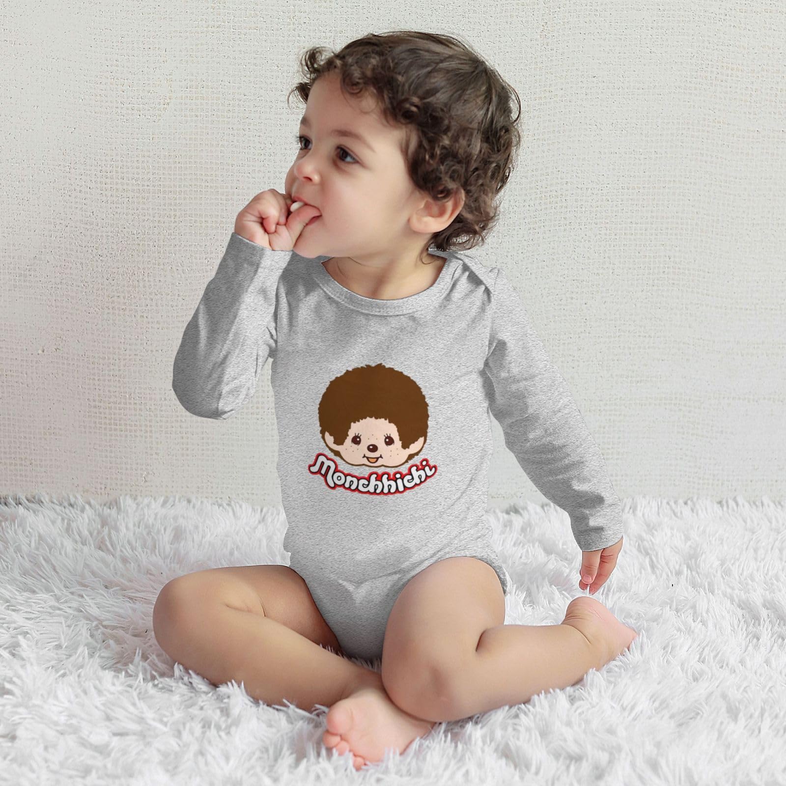 Amazon.co.jp: モンチッチ ロンパース 長袖 赤ちゃん 肌着 ベビー服 綿