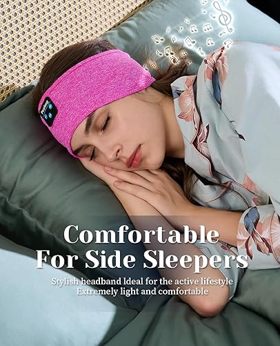 Miniatura 9 de Auriculares para dormir, diadema Bluetooth, diadema suave para dormir, audífonos para dormir durante mucho tiempo, auriculares Bluetooth con