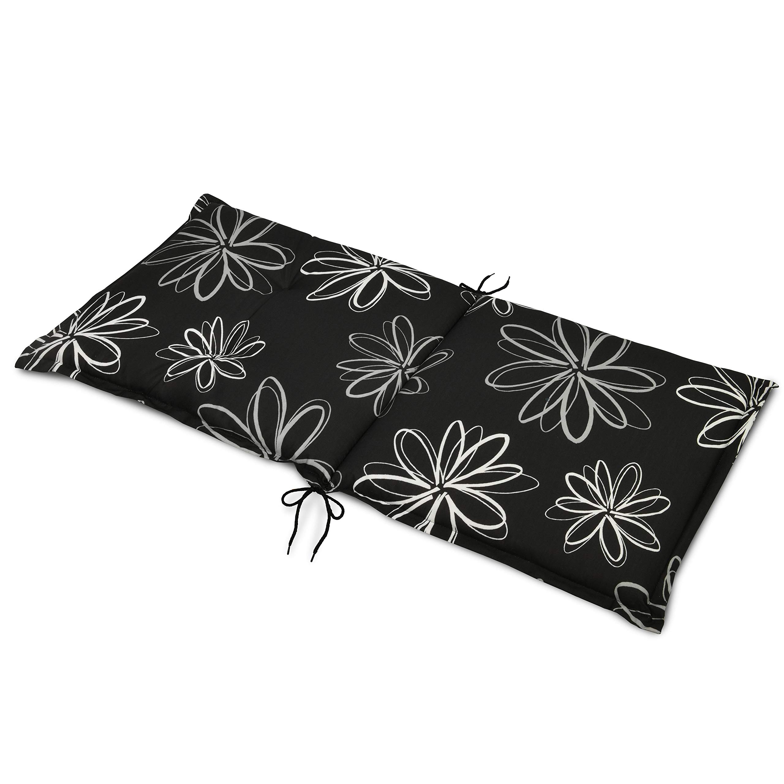 Beautissu Matelas Coussin pour Chaise Fauteuil de Jardin terrasse Flores 100x50x6cm - Set de 4 - Haut Dossier
