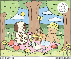 Dias quentes (Spring Summer) – Livro de colorir oficial Bobbie Goods