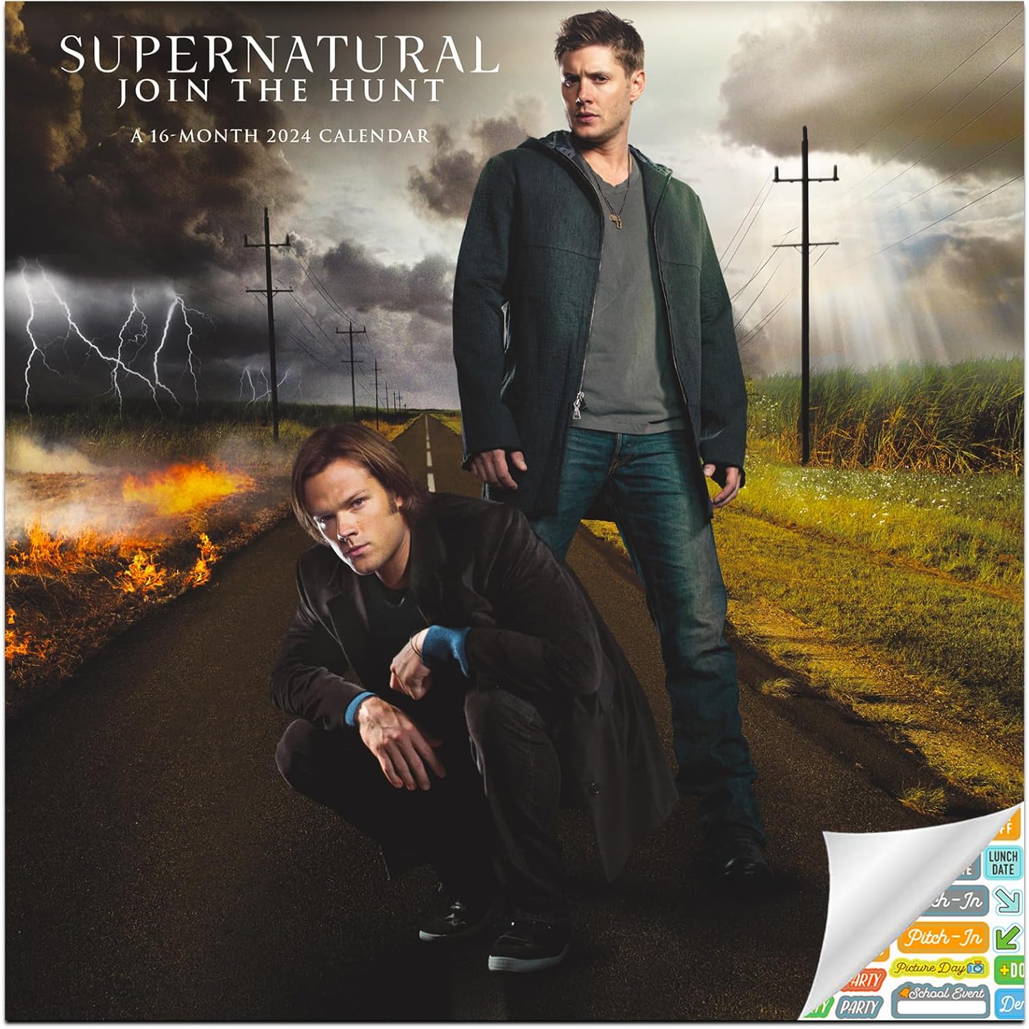Grehge lendar 2024 Deluxe 2024 Supernatural Wall Calendar Bundle with