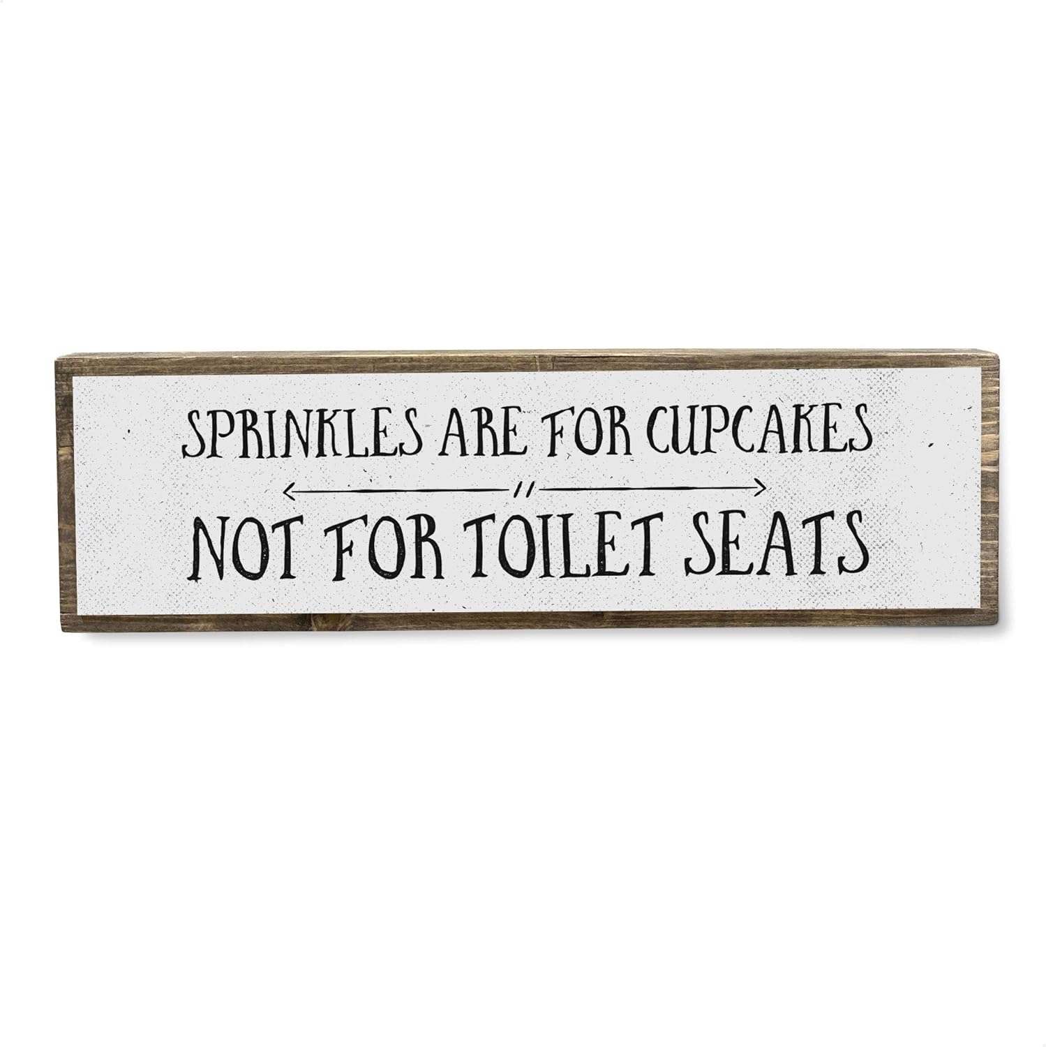 ANVEVO Sprinkles are for Cupcakes - Metal Wood Sign Light – Cute & Funny Wall Bathroom Decor - Rustic Wall Art - Modern Home Décor - Farmhouse Bathroom Decorations