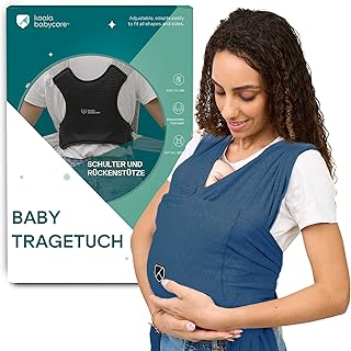 Koala Babycare Tragetuch Baby Neugeborene - Einfach Anzuziehen für Mütter und Väter - Babytrage Multi-Use Bis 9kg - Babytragetuch