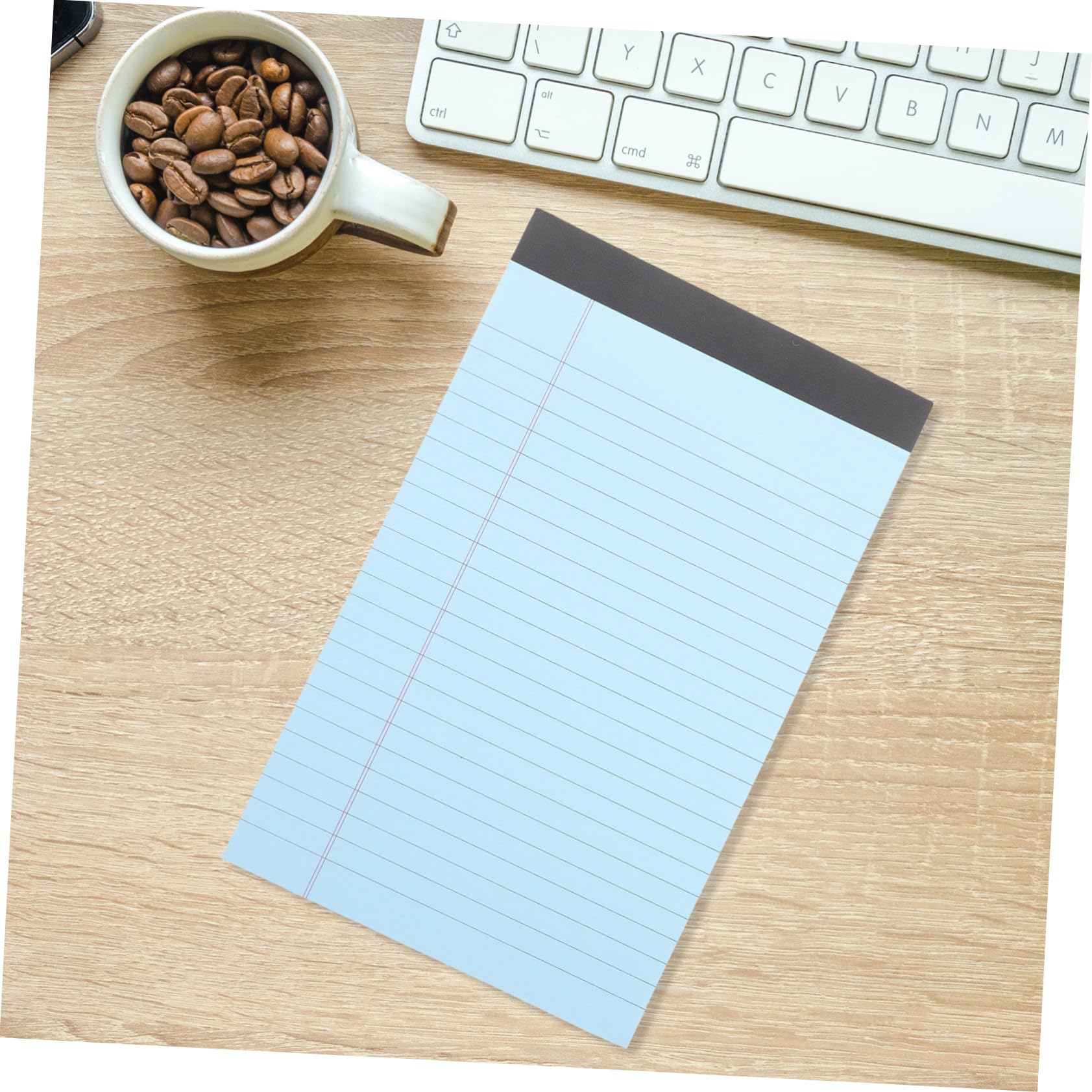 KOMBIUDA 8pezzi Blocco Note Righe Blocco Note Legale Strappabile Piccolo Carta Spessa Facile da Scrivere Adatto per Piani di Lavoro e Appunti