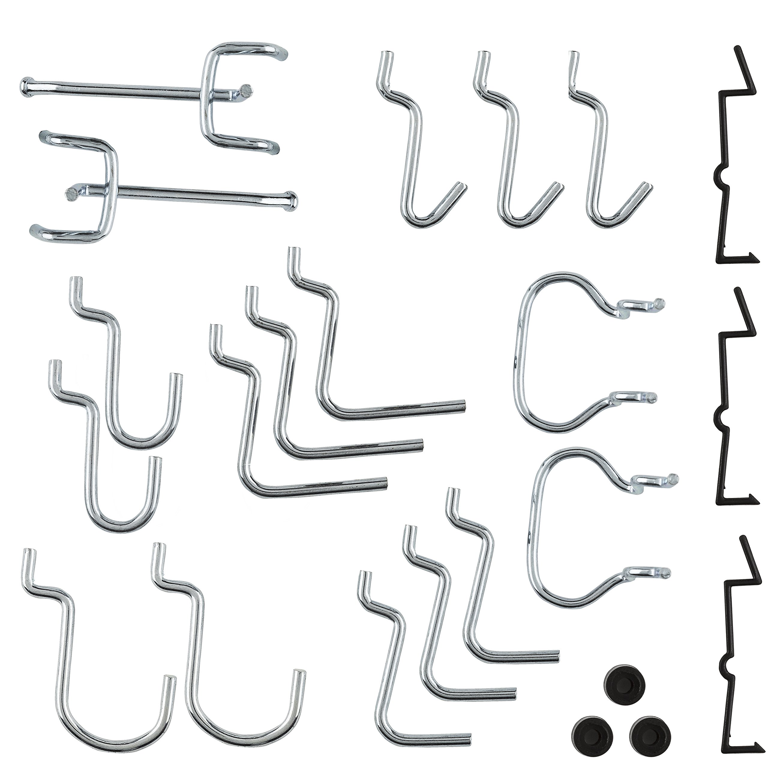 National Hardware N112-060 N112-060 V2394 Lock Peg Hook Assortment in Zinc plated, Pack of 32