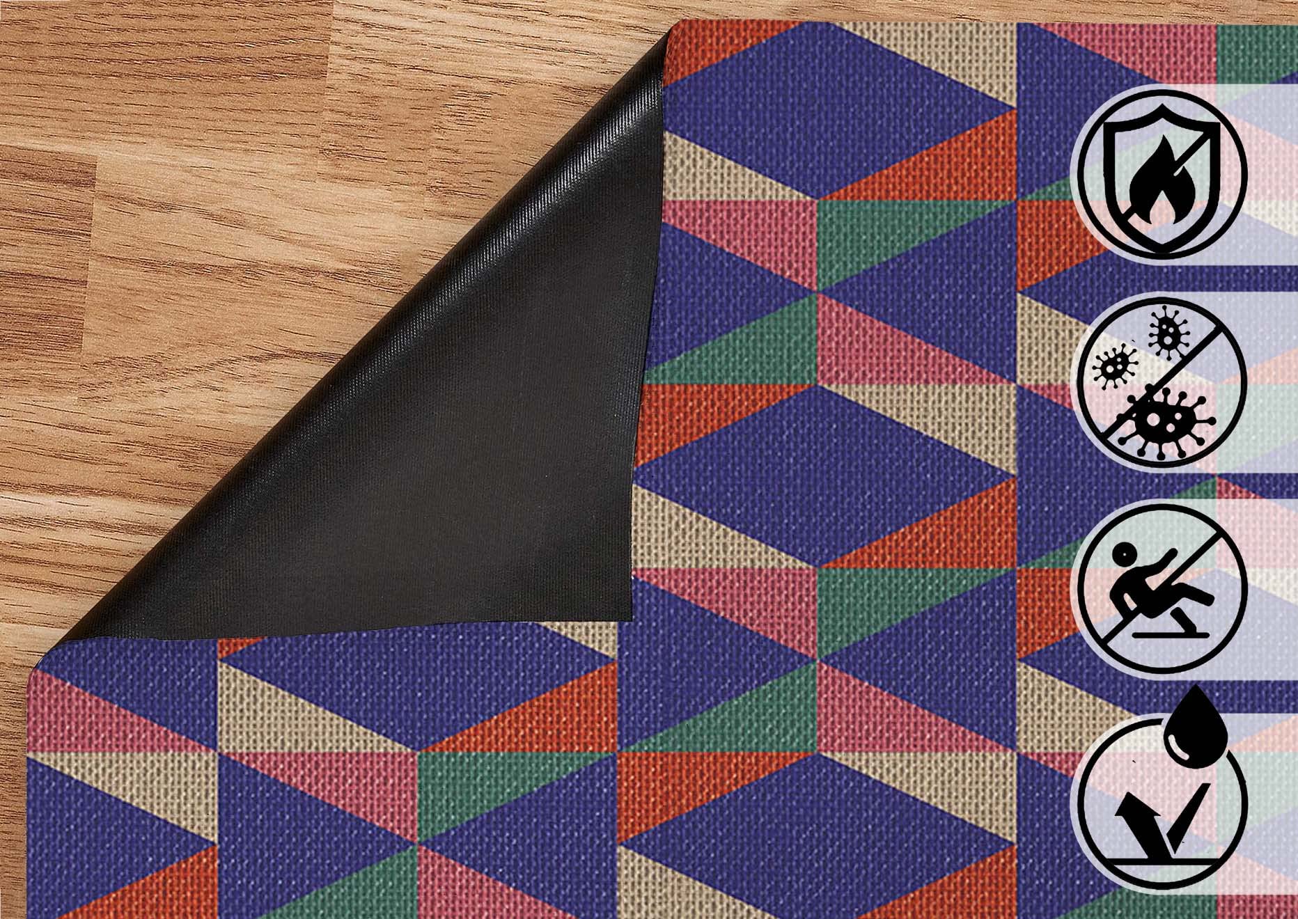 Tapis Vinyle du Sol Cuisine Salon - Différentes Tailles - (Picos 50x150 cm)
