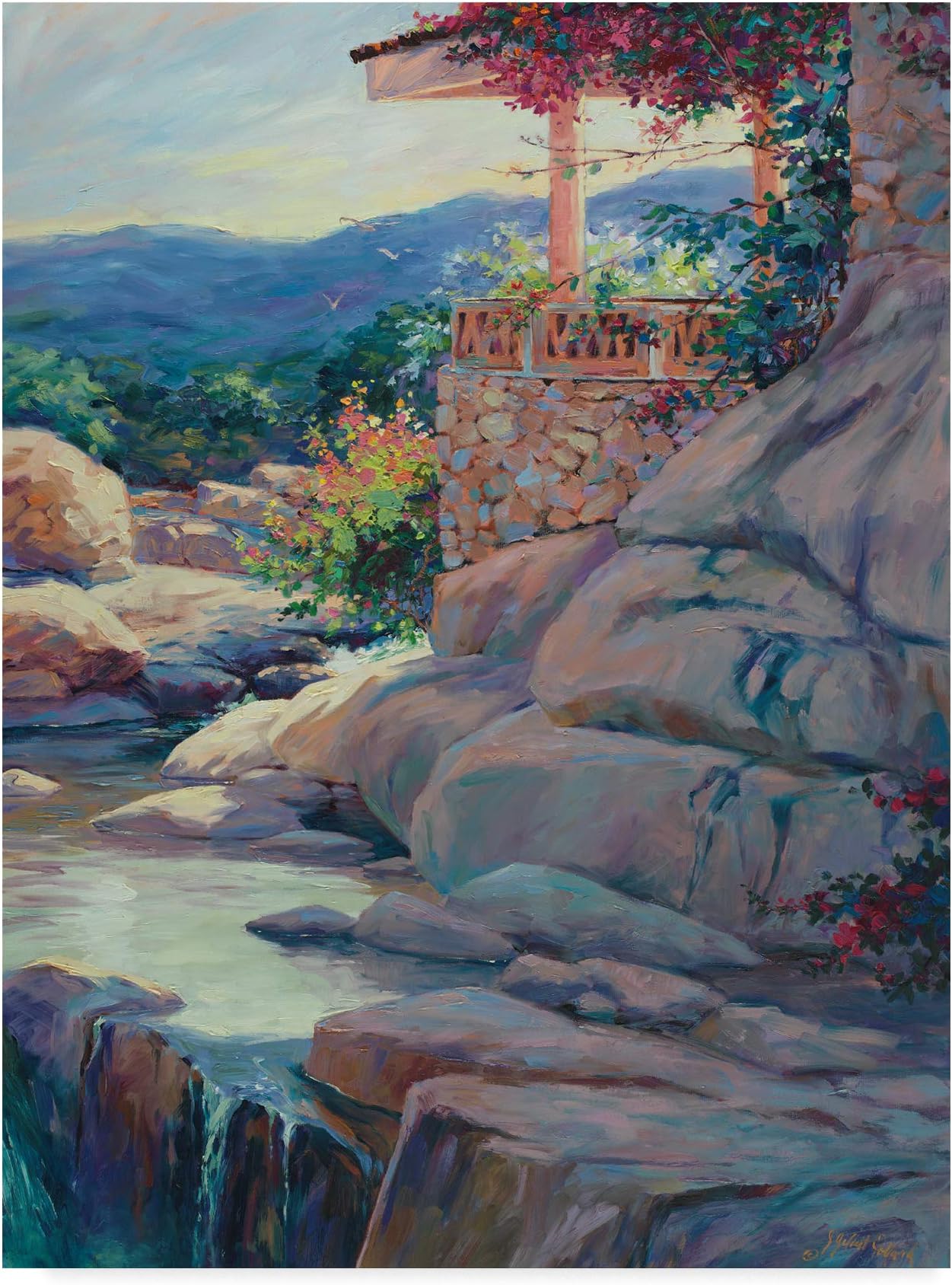 Trademark Fine Art Chicos Overlook by Julie G. Pollard, 18x24-Inch
