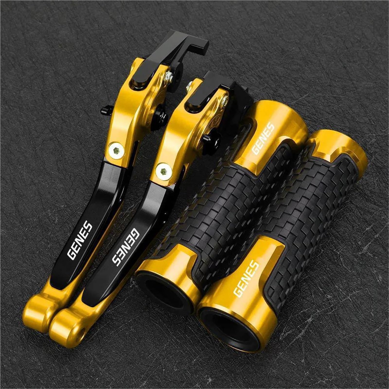 GQUIKGW Replace Pivot Clutch Levers Control Handles Motorcycle Parts Brake Lever Adjustable for Y-AMAHA for Genesis FZR750R 1987-1998(Yellow)