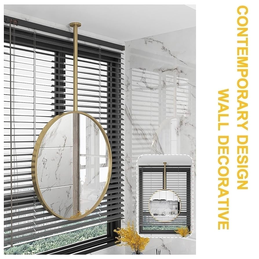 【るり】装飾的なゴールドフレームミラー 中型 るり様専用】装飾的なゴールドフレームミラー 中型