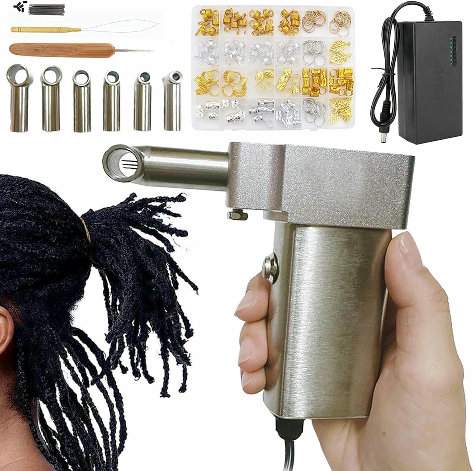 Machine à dreadlocks électrique en acier inoxydable de précision