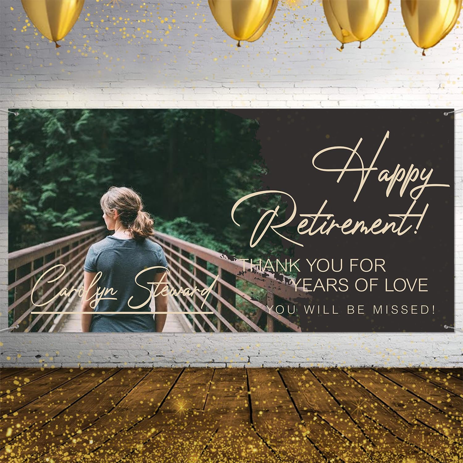 Personalized Retirement Banner, Retirement Party Decorations, Retirement Party Banner, Happy Retirement Decorations, Happy Retirement Banner, Retirement Decorations For Men Women, Retirement Decor #4