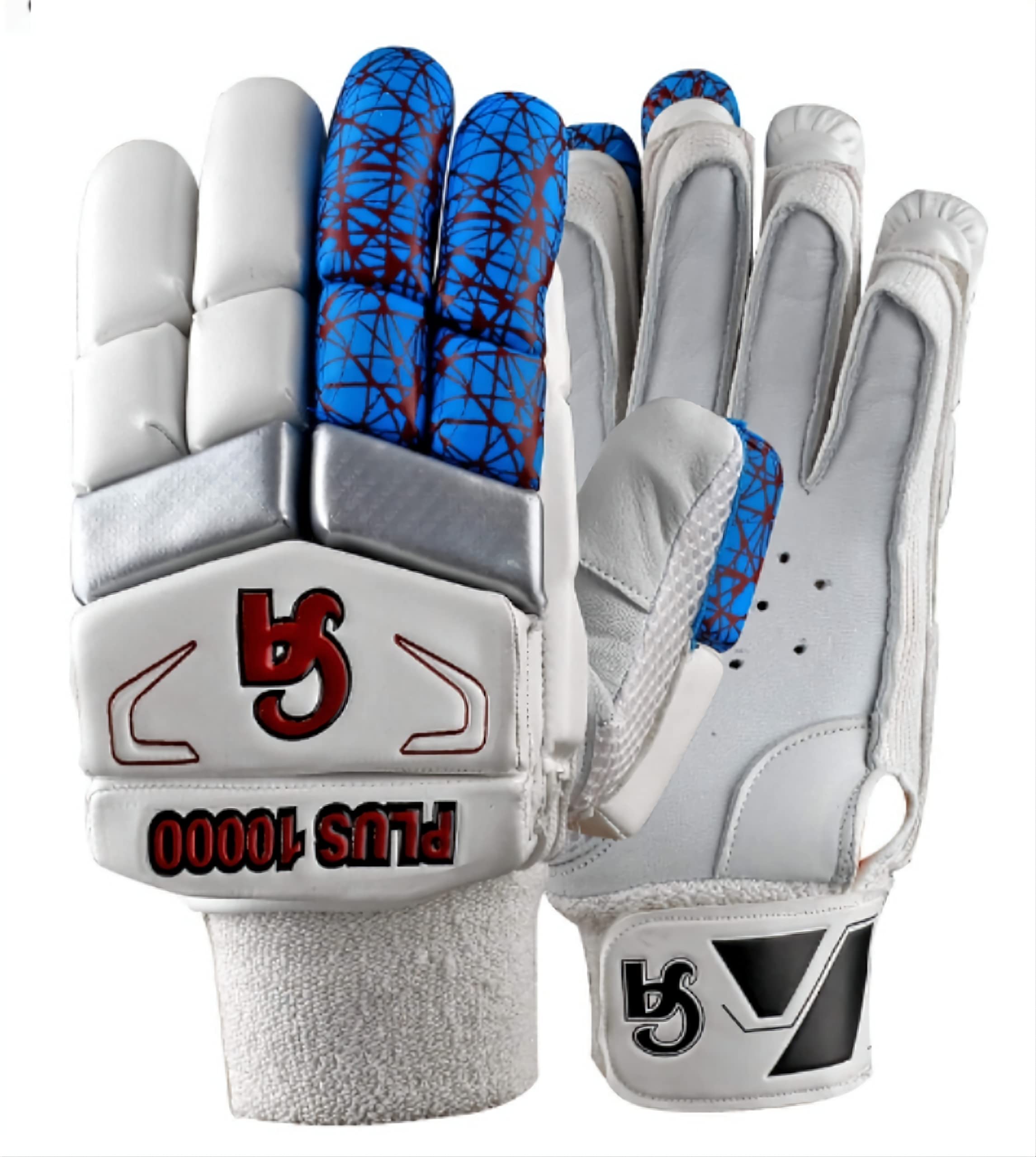 CACA Plus 10000 Cricket Batting Gloves With English Pittard Leather Palm For Men
