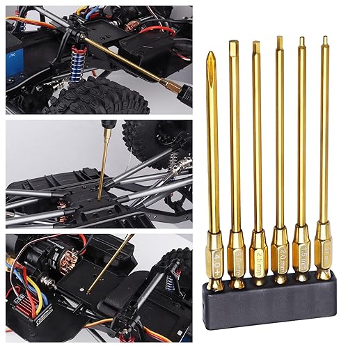 Miniatura 5 de HobbyPark Juego de brocas Allen de cabeza hexagonal de 0.050 in, 0.059 in, 0.079 in, 0.098 in, 0.118 in y broca Phillips para RC Car Hobby,