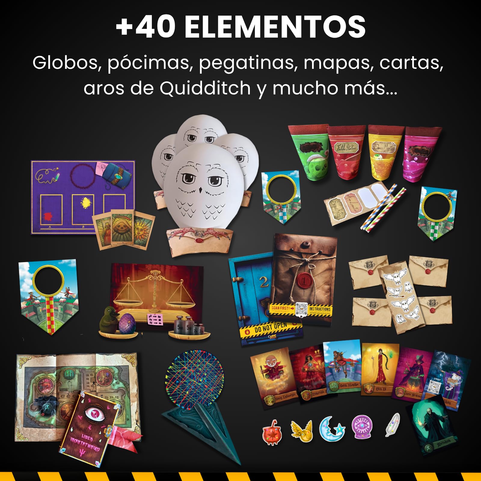 EPIC ENIGMAS | Escape Room Magia de Harry | 5 a 12 años | 5 Salas de Enigmas Emocionantes | Juego de Mesa Familiar Niños | 1-5 Jugadores