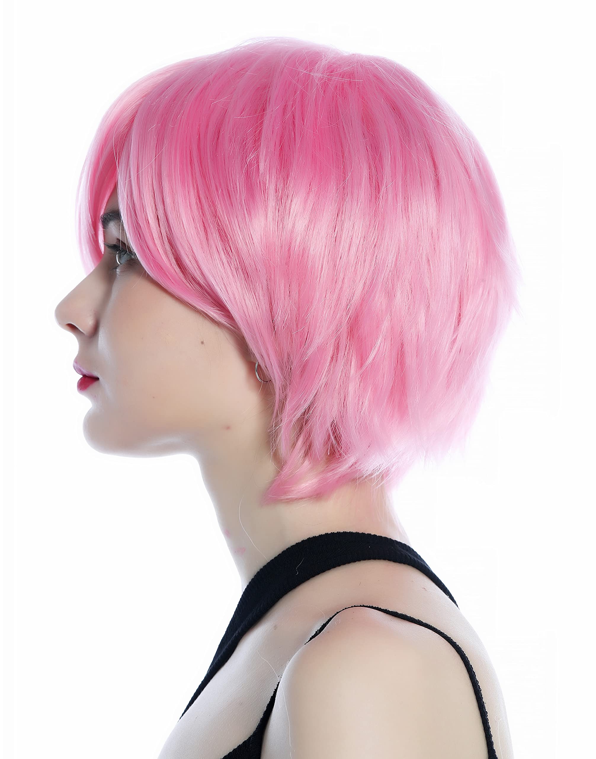 WIG ME UP - SZL0855-2311/1920 Wig Ladies Wig Cosplay unisex short straight parting Pink hues, light pink (2311/1920) - Image 2