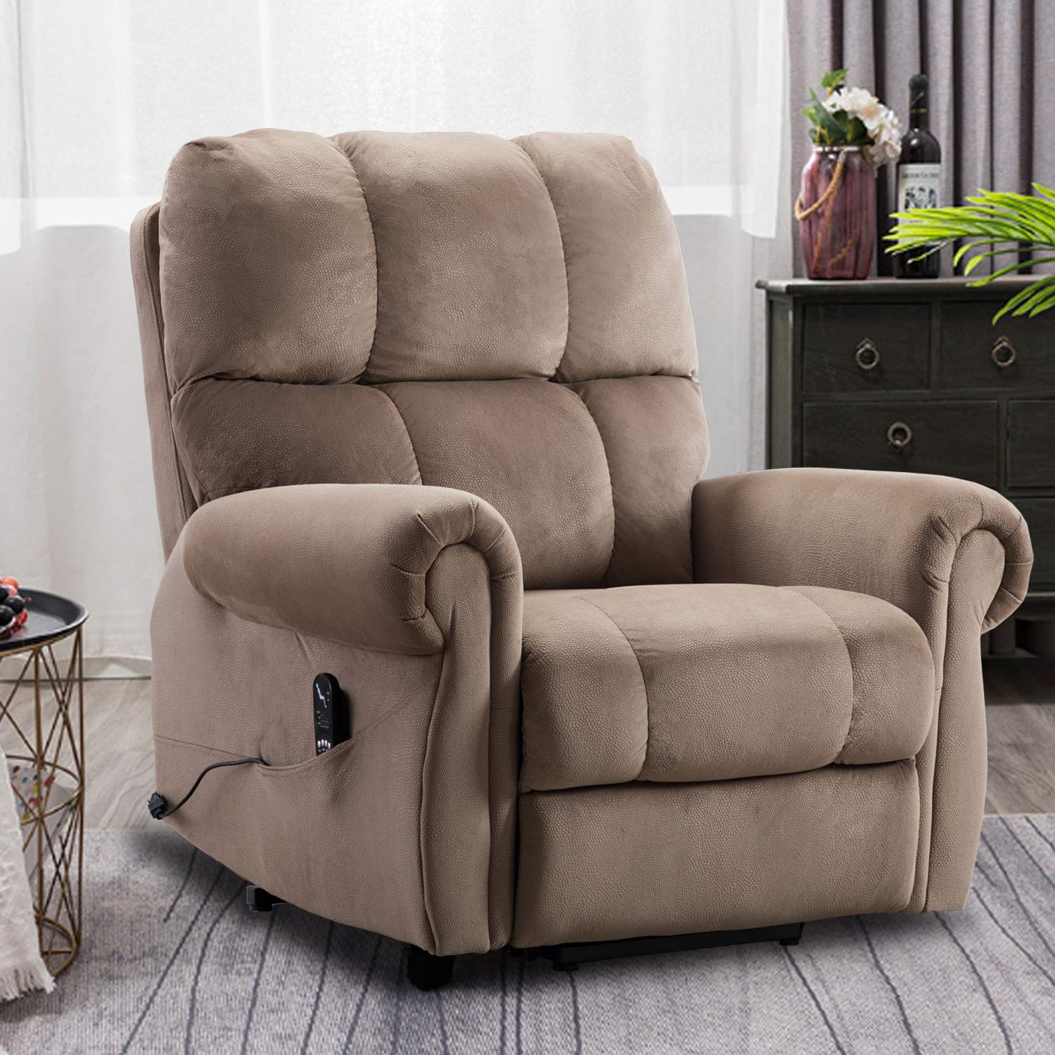 Buy Bonzy Home Power Lift Recliner Chair with Heat & Massage for