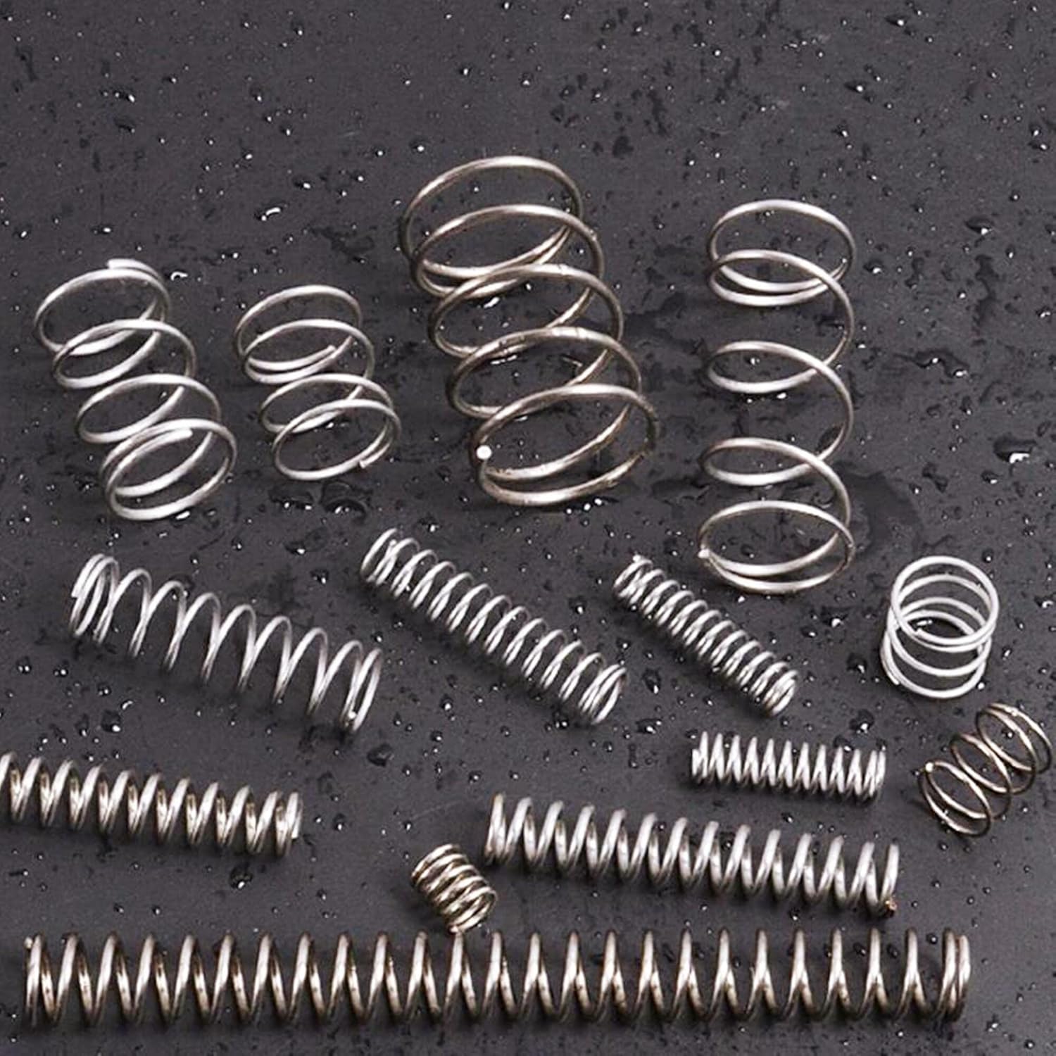 1/2 Sets Spring Assortment kit, 200pcs Heavy Steel Wire-Metal Extension Spring Replacement Kit (2)