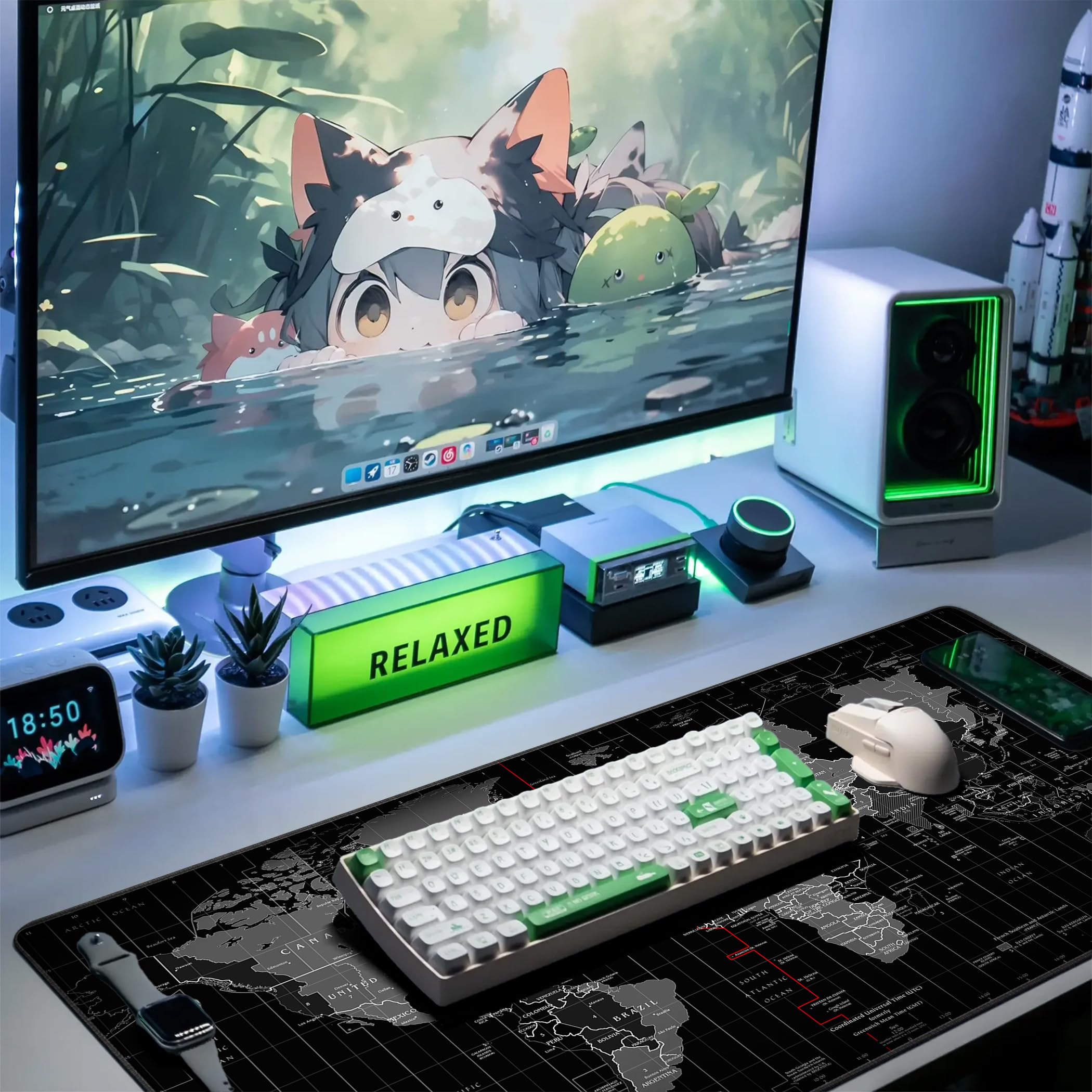 Amazon.com : LL-COEUR XXL World Map Mouse Pad Laptop Gaming Play