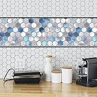 Vista 3 de Art3dwallpanels 10 Ft Flexible Peel and Stick Trim Molding for Backsplash Tile Edge, Self-Adhesive Wall Trim for Corner Decor, 120x0.47x0.2 Inch