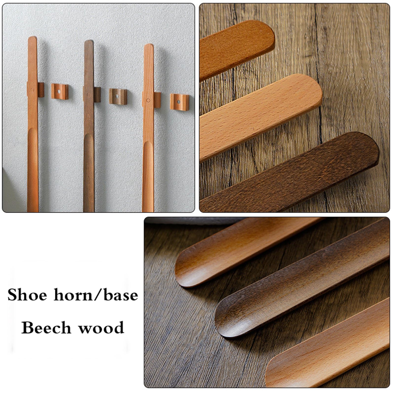Levantador magnético de zapatos de mango largo y calzador de madera, cuchara resistente para zapatos perezosos para hombres, mujeres, niños y ancianos, fácil de usar, perfecto para el calzado diario
