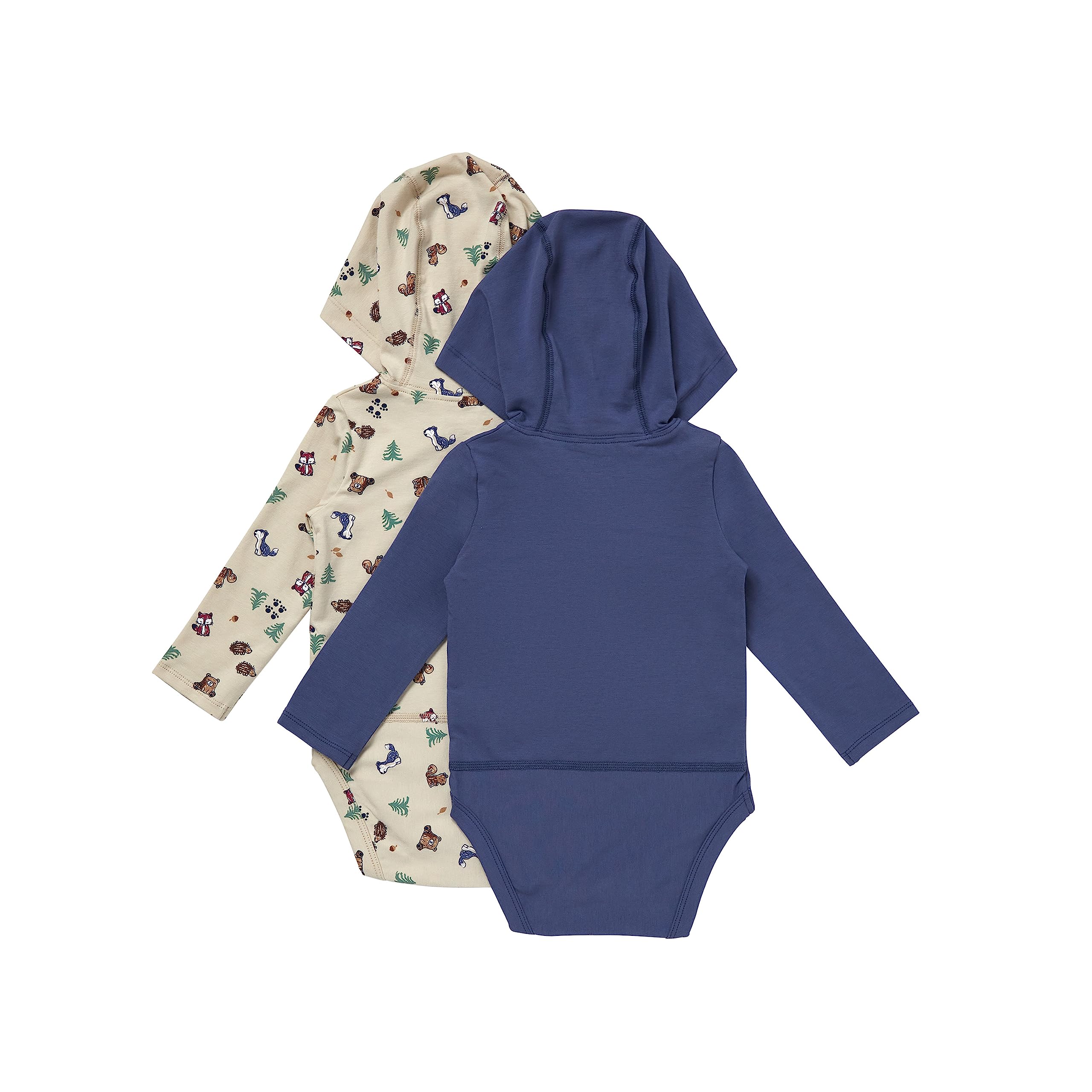 Hanes Pure Comfort - Body de manga larga con capucha, unisex, paquete de 3 Conjunto de camisetas para bebés y niños pequeños bebés niñas