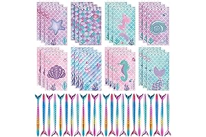 48-Piece Mermaid Pens Party Favors