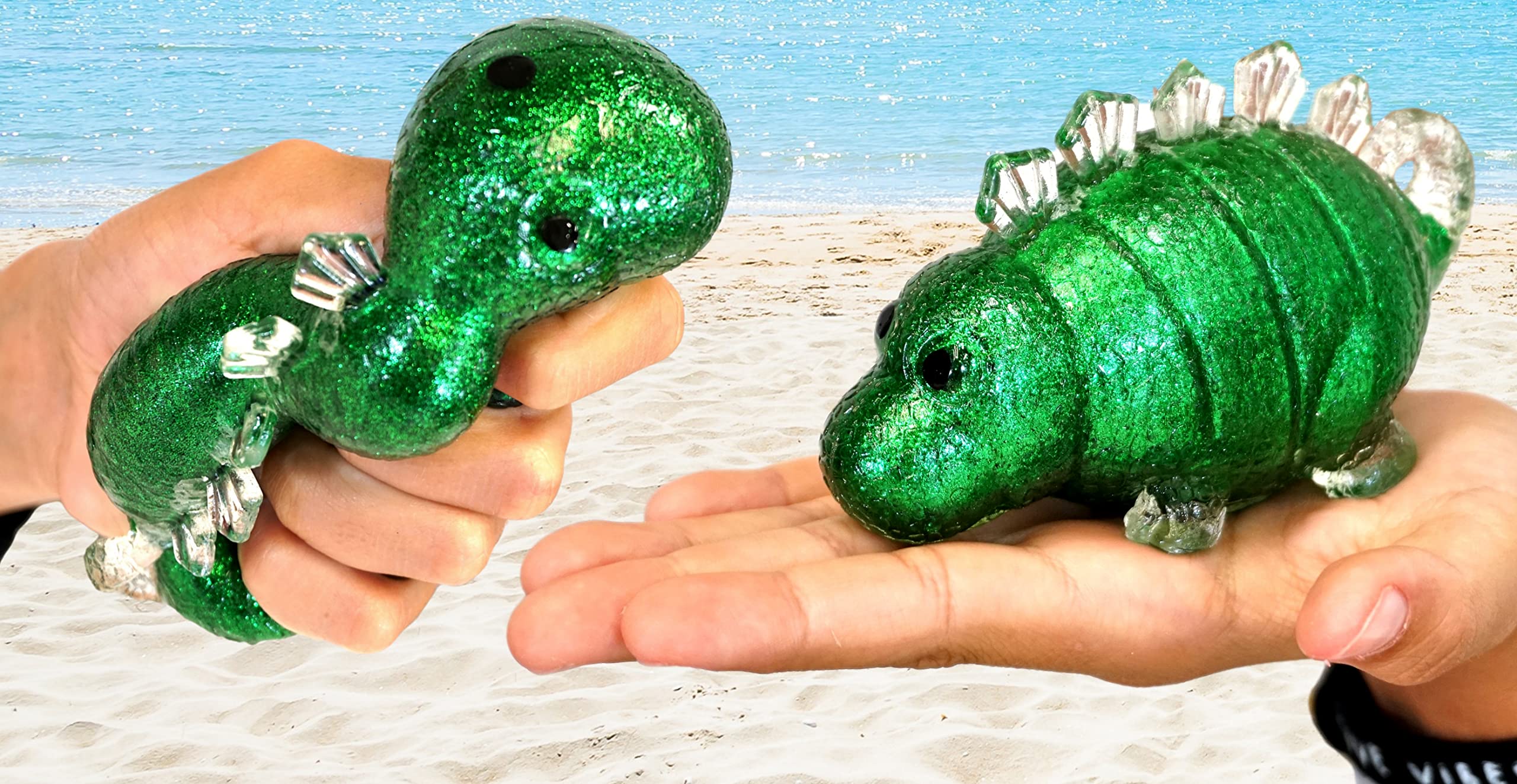 Amazon | JA-RU スパークルサウルスクイッシーグリッター恐竜(恐竜1個