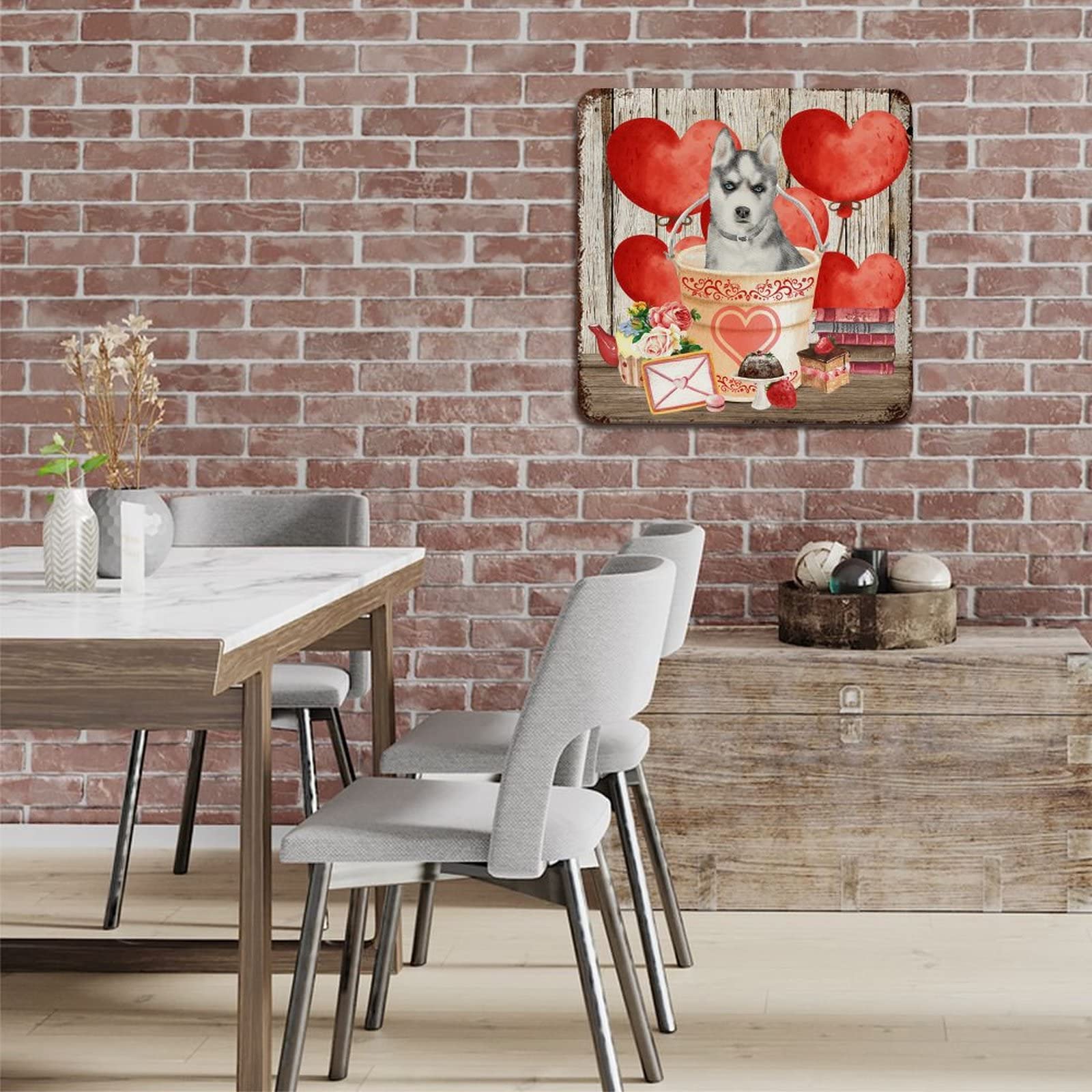 Plaque En Métal Vintage Pour La Saint-Valentin Avec Inscription