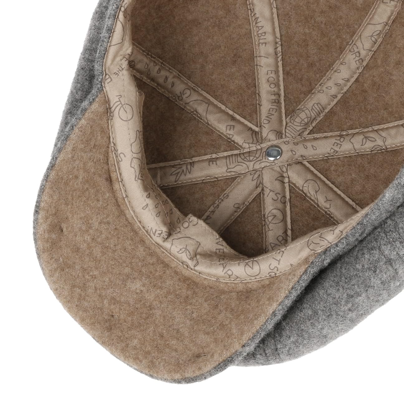 Stetson Hatteras Doubleface Gorra Newsboy Sostenible Hecho en UE Hombre Otono Invierno
