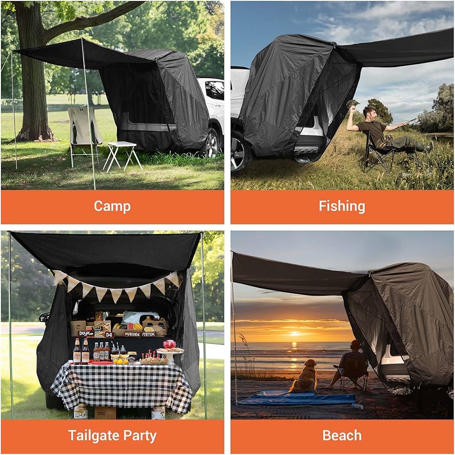 Amazon.com: Yescom Universal Tailgate Tent w/Pole for SUV/Van/MPV