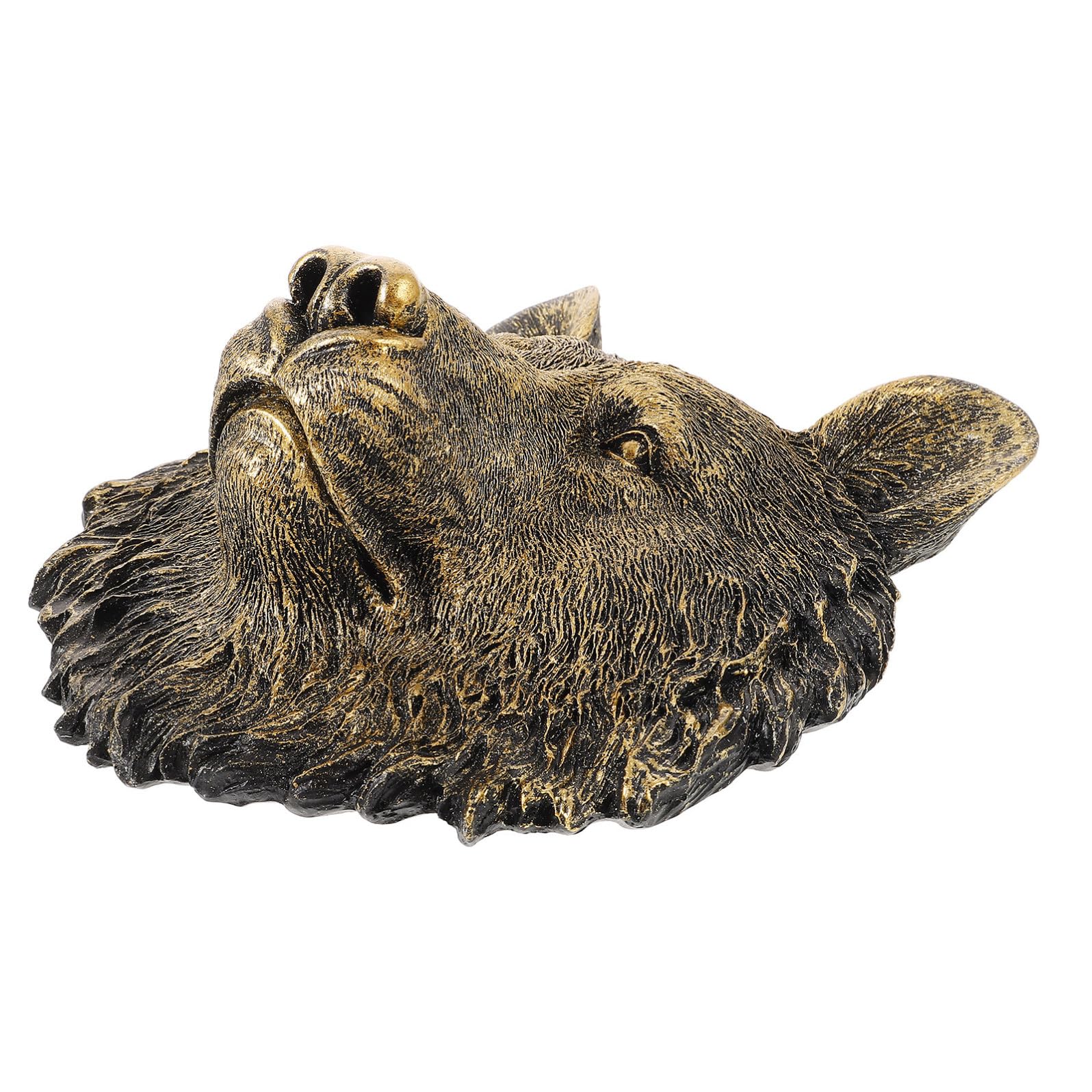 jojofuny Scultura Testa Orso in Resina per Decorazione da Parete Dettagli Raffinati Adatta per Soggiorno e Ufficio in Stile Artistico Unico e Lussuoso