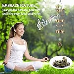 Bird Nest Wind Chimes,Wind Chimes for Outside with 12 Wind Bells for Glory Mothers Love Gift,Bird Bells Chimes Hanging Decoration for Outside Garden Yard Church, Bronze Wind Chimes