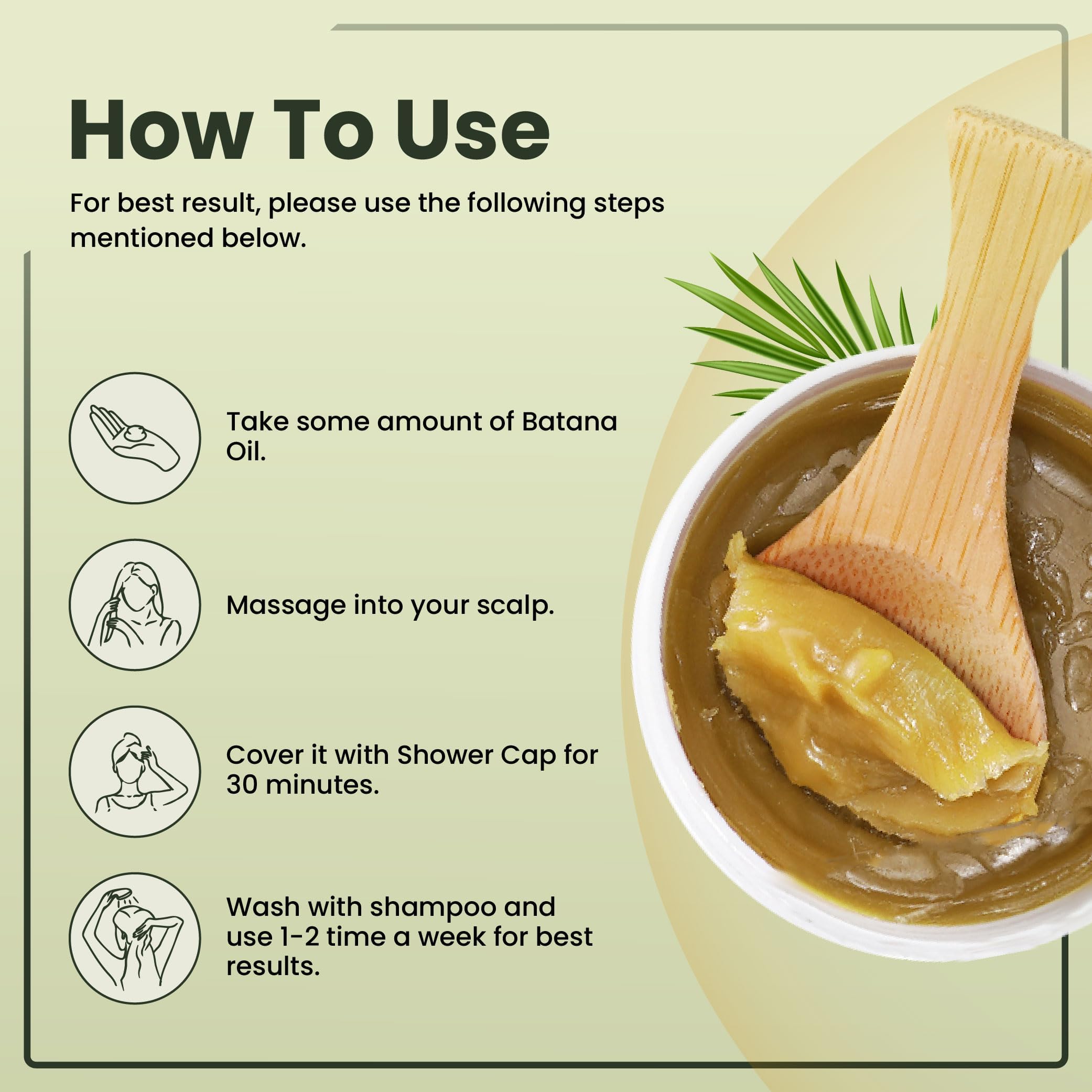 BeepWell Batana Oil for Hair Growth, Dr. Sebi Pure Batana Oil from Honduras- Unrefined Raw Hair Oil Prevents Hair Loss - Image 4