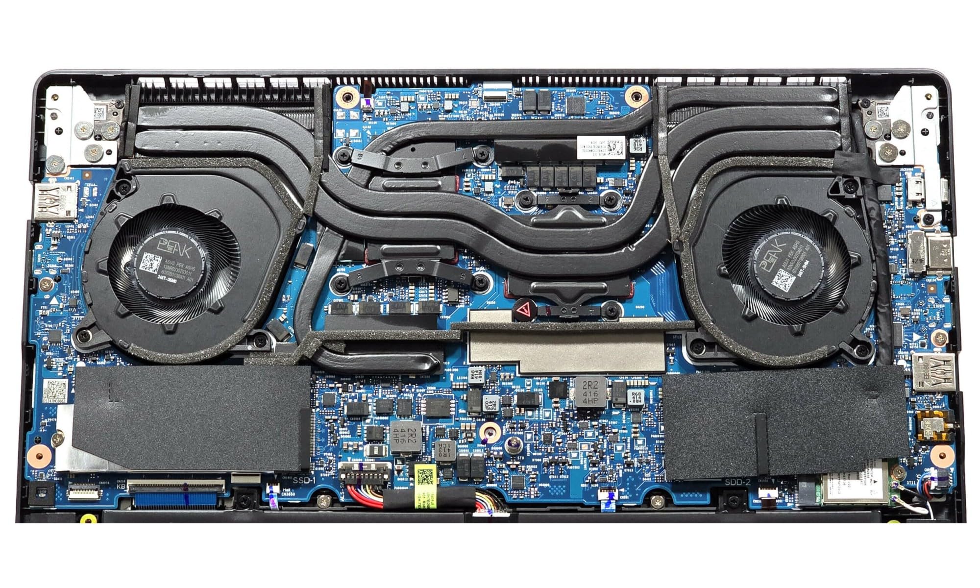 Juego de ventilador de refrigeración CPU + GPU para Asus TUF Gaming A14 FA401UU, FA401UV, FA401WU, FA401WV NP: B8007AFHNF2400TN, B7007AFHSF2400TN, 13NR0J30T03011, 13NR0J3011, 13NR0J30J3011