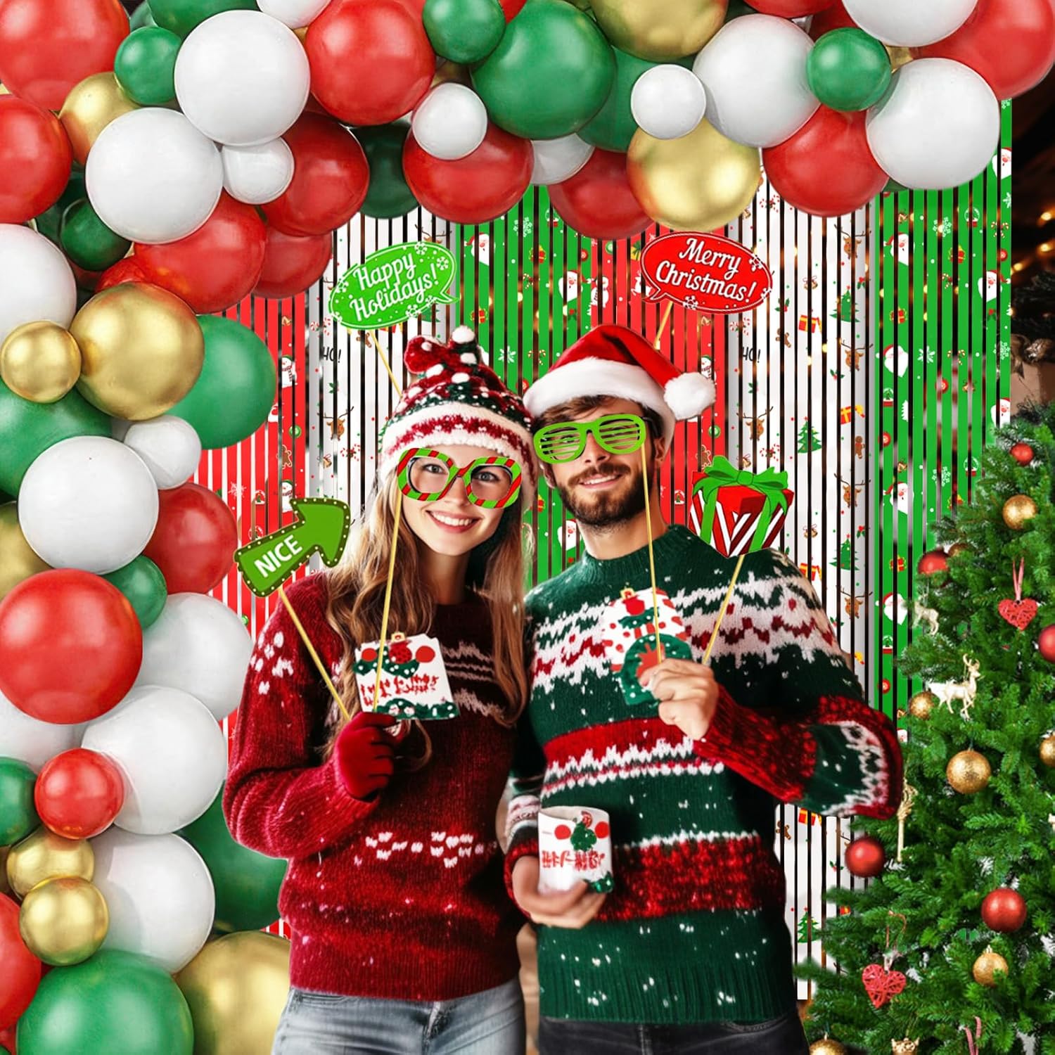 Merry Christmas Party Decorations Set