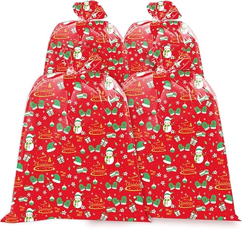 HYmoso Bolsas de regalo de Navidad extragrandes, 4 bolsas de regalo de bicicleta jumbo para regalos de Navidad gigantes de gran tamaño, bolsa de