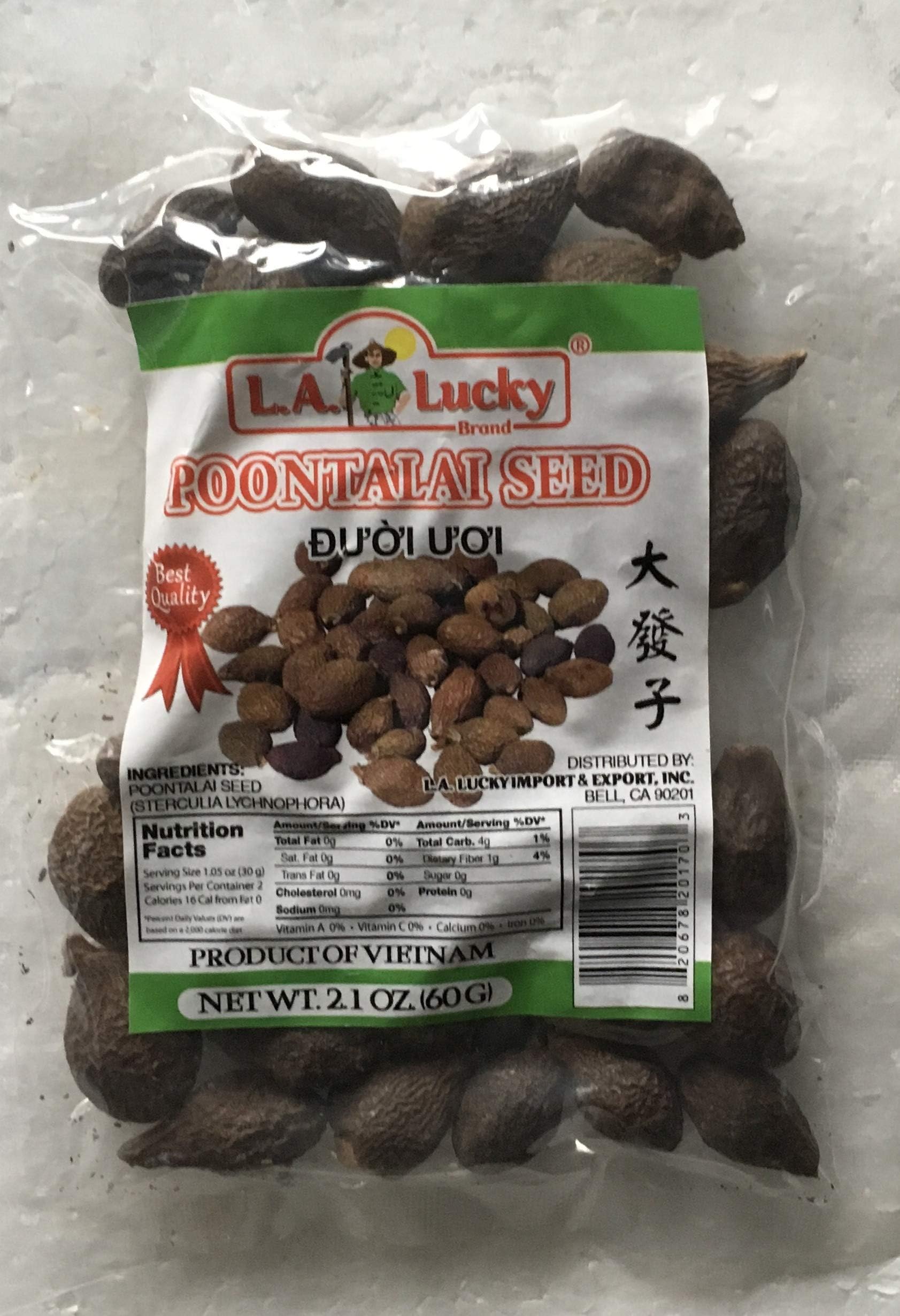 L.A. Lucky Brand Poontalai Seeds (Luoi Uoi) - 2.1 Ounce (60 Gram)