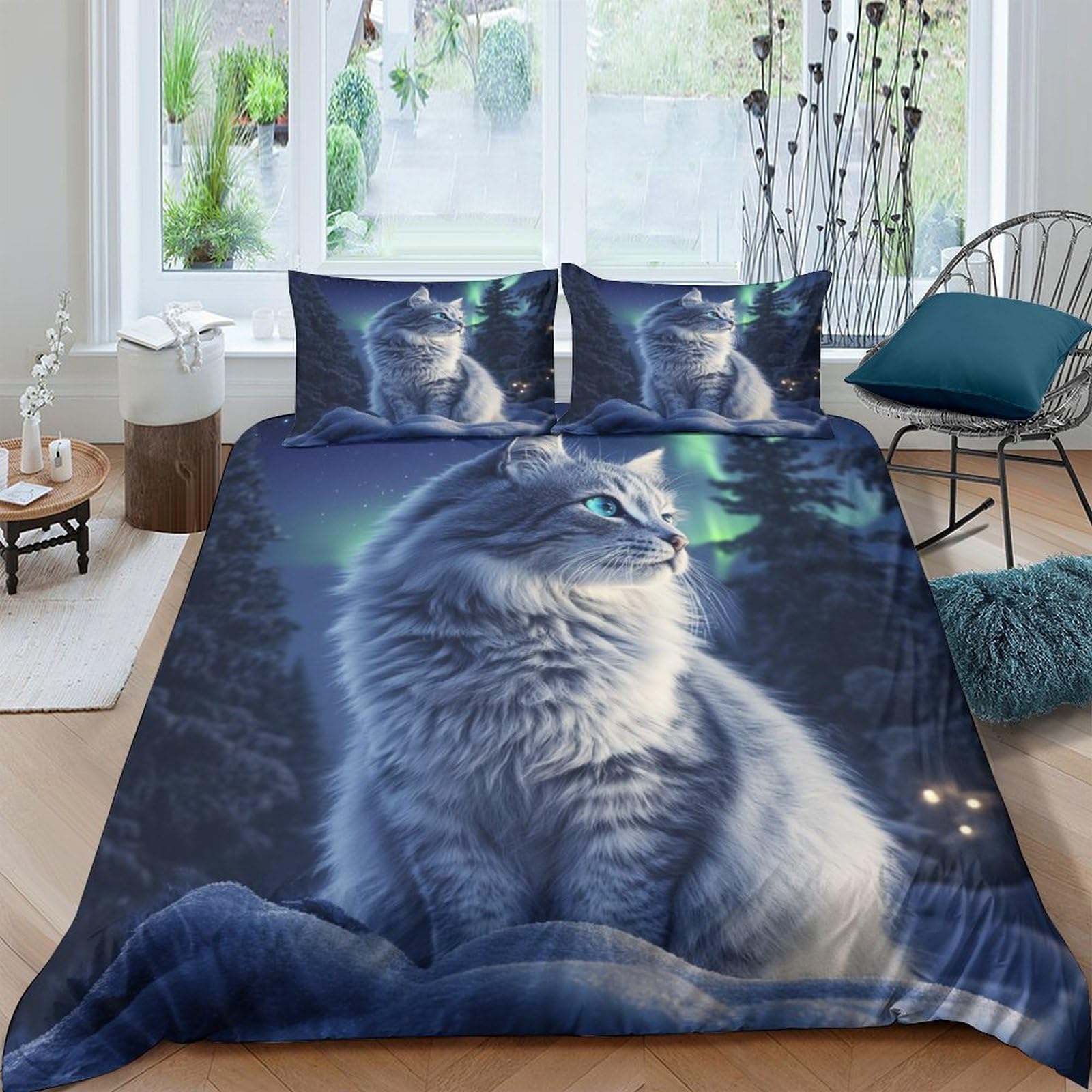 Parure de lit Halloween 3D en microfibre pour transformer la chambre des enfants en automne